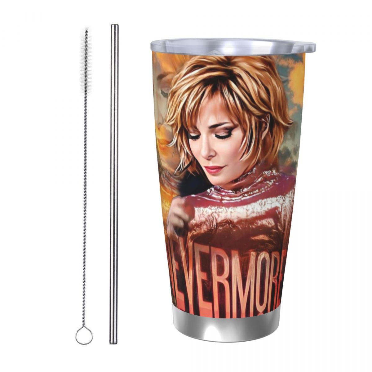 Vacuum Insulated Flask - Mylene Farmer Nevermore 20oz roestvrijstalen geïsoleerde