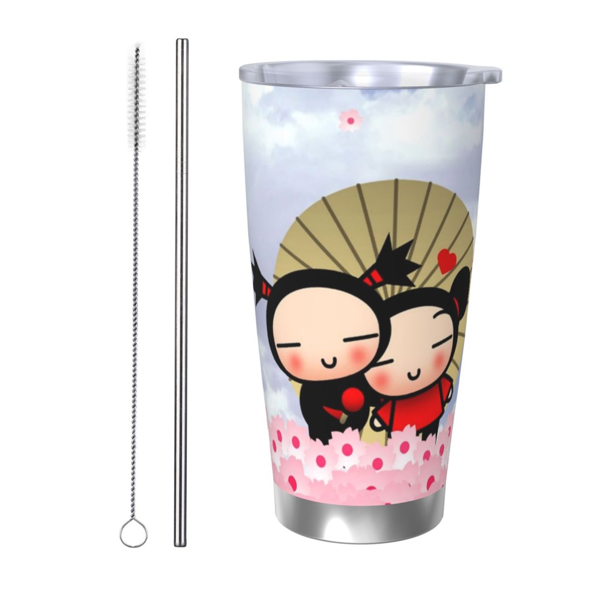 Vacuum Insulated Flask - Leuke Cartoon Pucca 20oz roestvrijstalen geïsoleerde