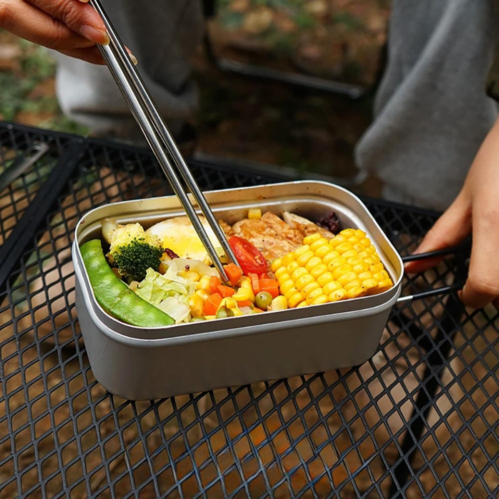 Camp Cooking Set - Ultralicht serviesgoed Kampeerkookgerei Lunchbox Kookpotten Picknickaccessoires