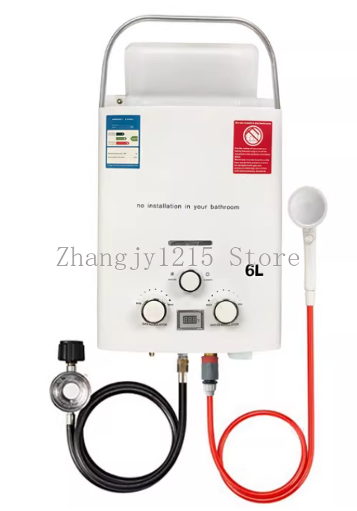 Outdoor Camping Water Heater - Propaan LPG Gas Tankless Boiler 6L