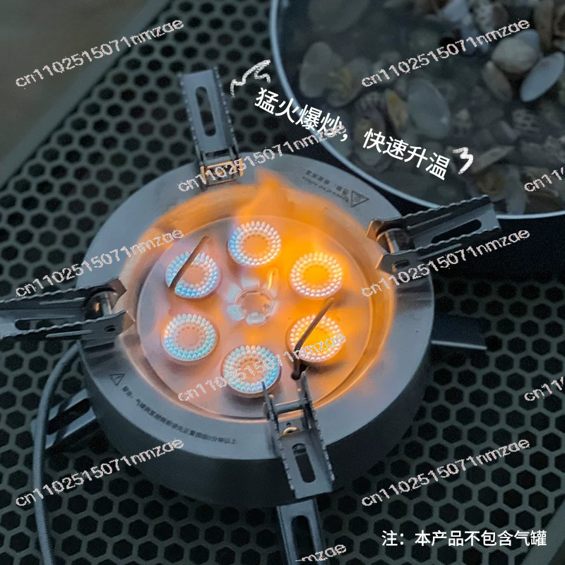 Outdoor Camping Stove - 14000W Star Flame Multi-Head Gasfornuis, Draagbare