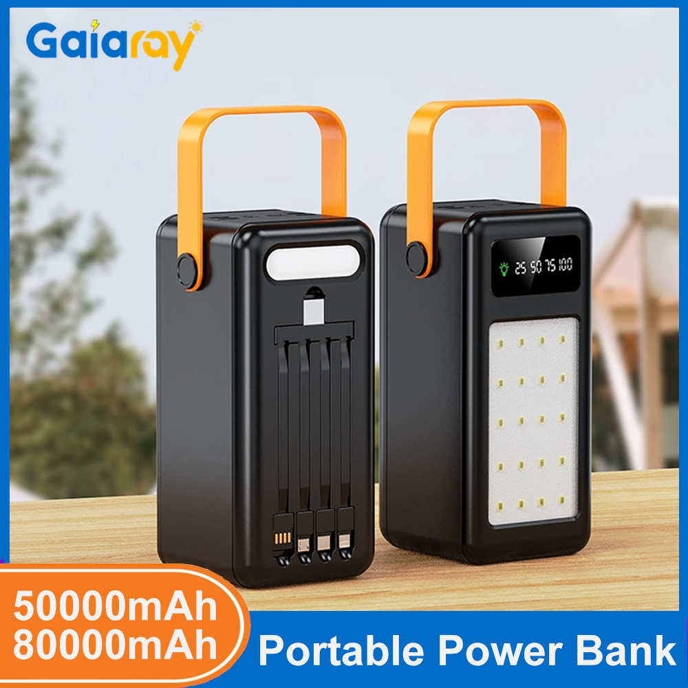 Outdoor Camping Glamping Share - 50000mAh 80000mAh Draagbare Powerbank Snelladen Externe