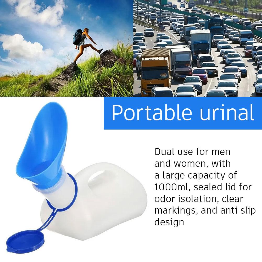 Outdoor Camping Urinal - 1000ML draagbare urinaalfles, unisex, reizen, kamperen,