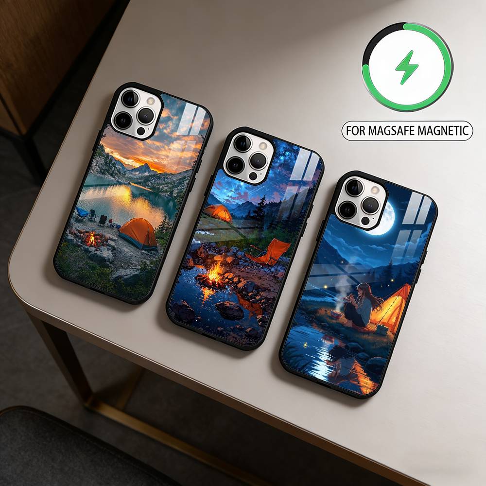 Outdoor Camping Quotes - Mountain Nature Outdoor Camping Telefoonhoesje voor