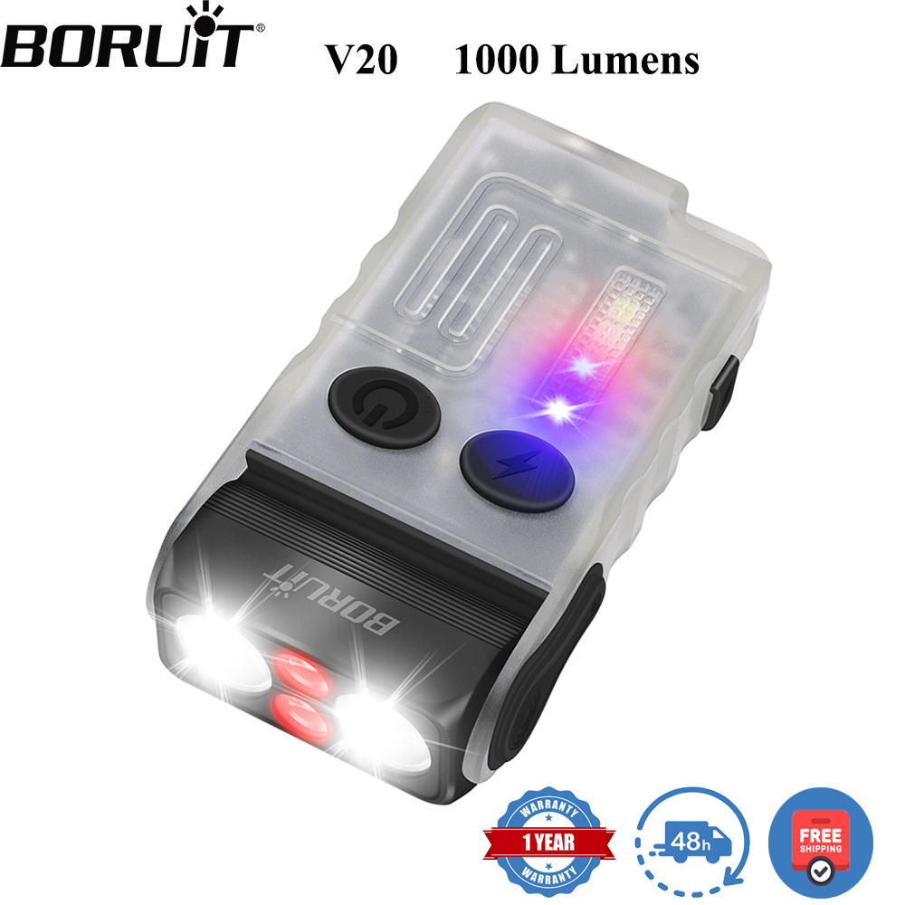 Headlamp - BORUiT V20 Fluorescentie Zoemer EDC LED