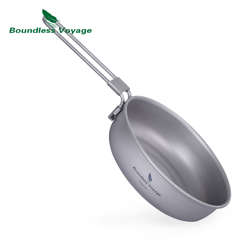 Camp Cooking Set - Grenzeloze Voyage Ultralichte Titanium Koekenpan Met