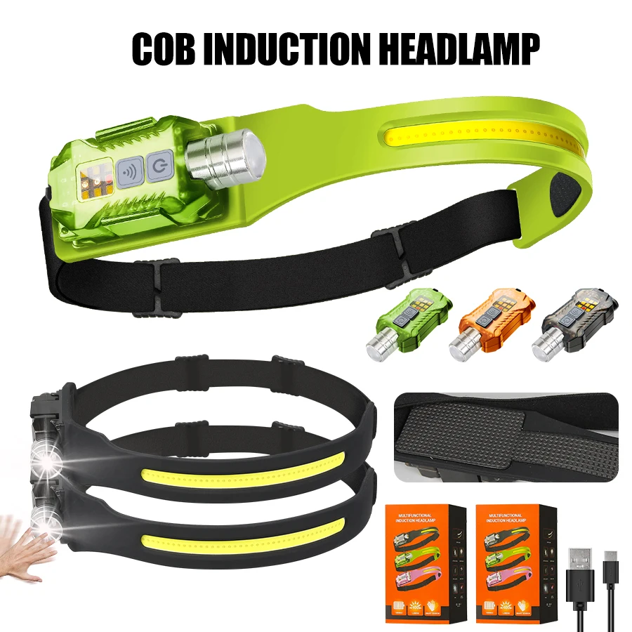 Headlamp - Krachtige LED-koplamp Draagbare oplaadbare hoofdzaklamp met