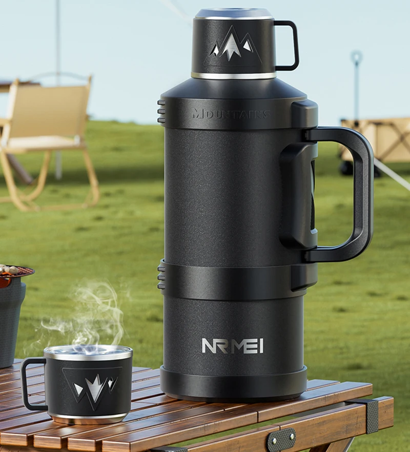 Vacuum Insulated Flask - Roestvrijstalen thermosfles met grote capaciteit en