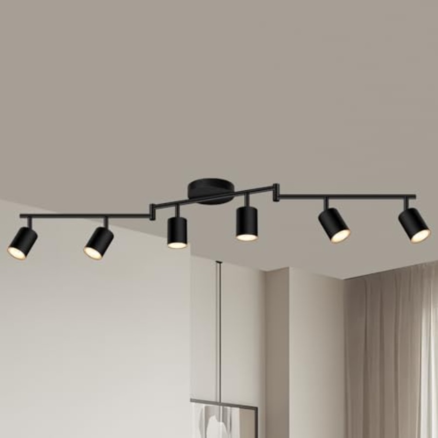 Headlamp - Track ing armaturen voor plafondmontage, matzwarte