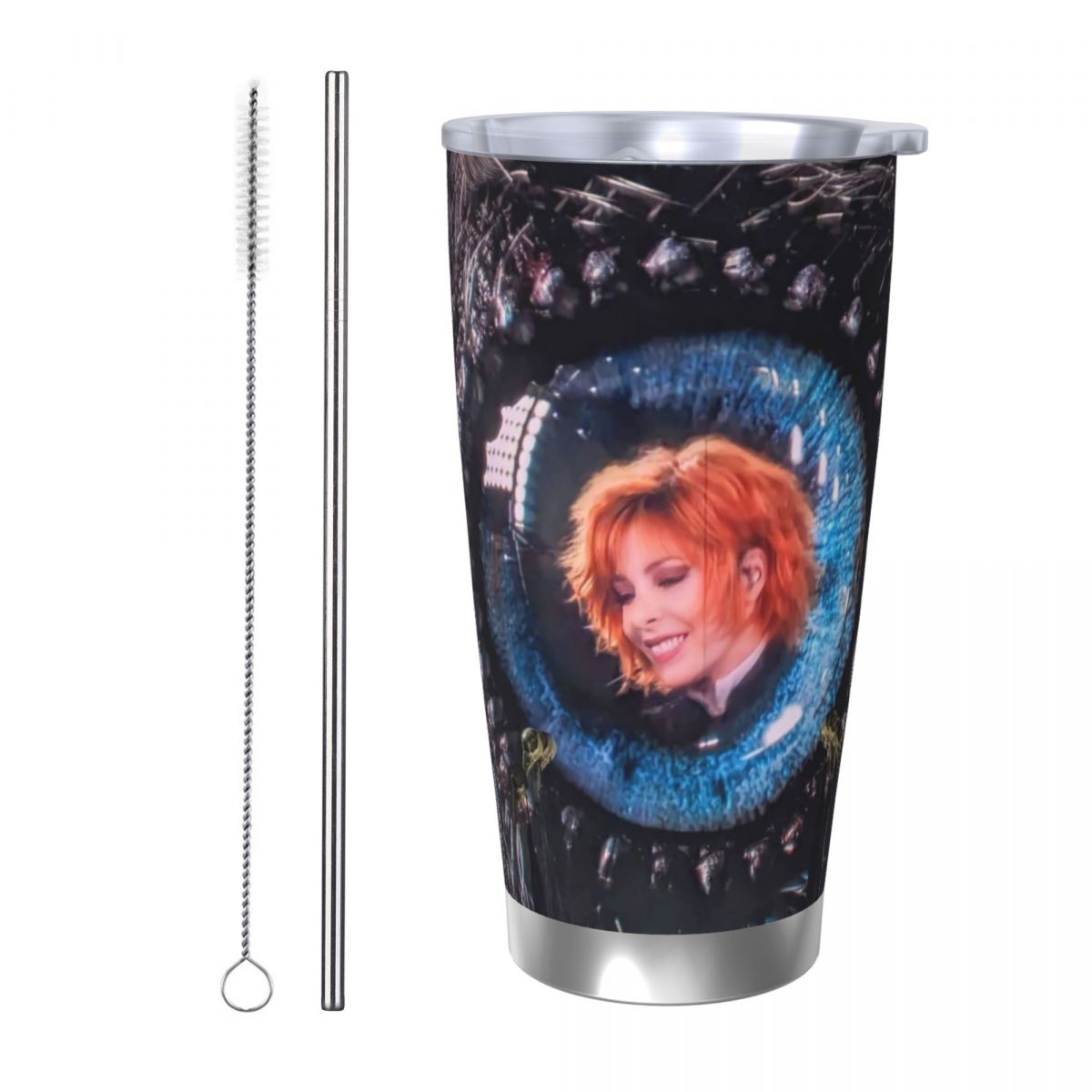 Vacuum Insulated Flask - Mylene Farmer Nevermore 20oz roestvrijstalen geïsoleerde