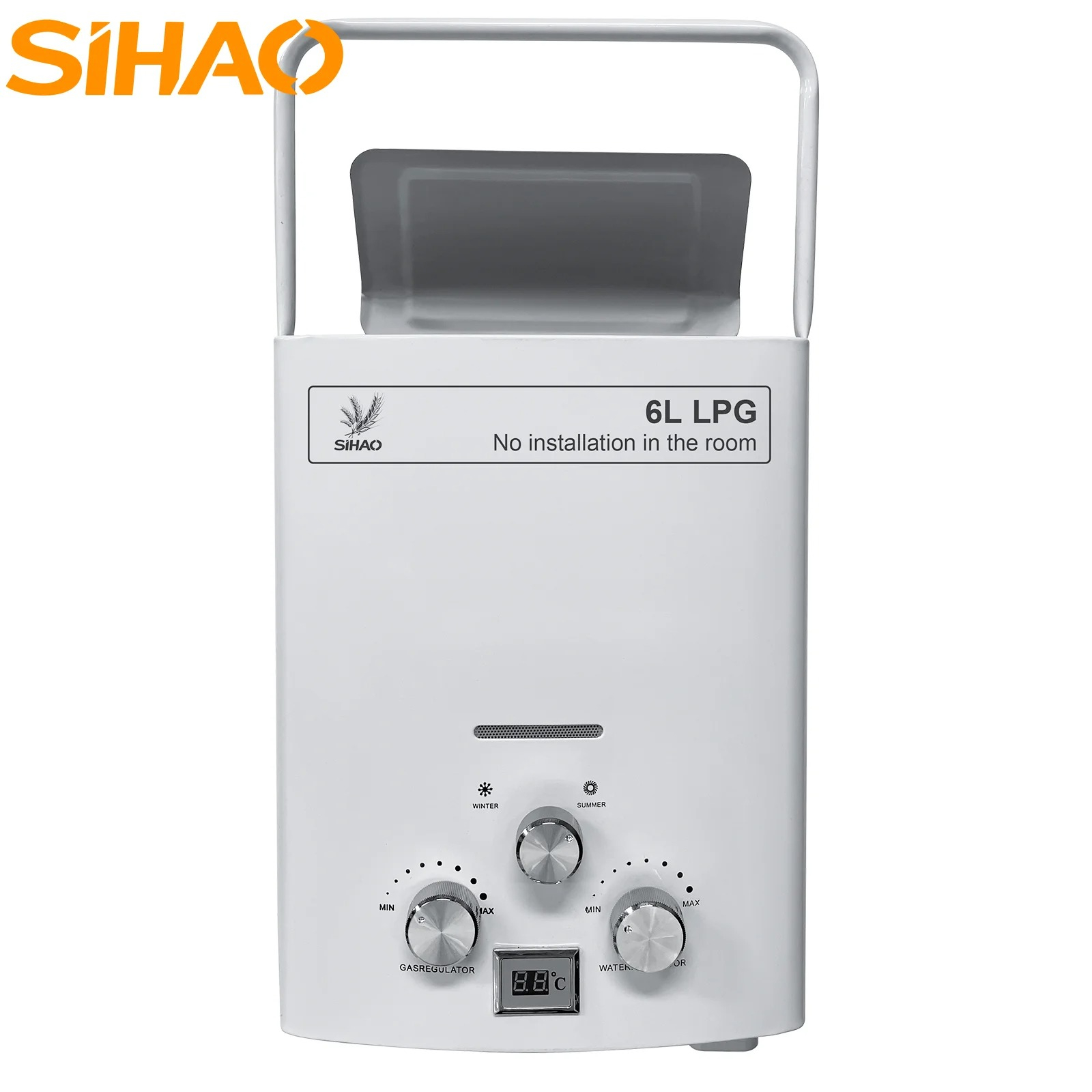 Outdoor Camping Water Heater - LPG-gasboiler | SIHAO 6L draagbare, onmiddellijke,