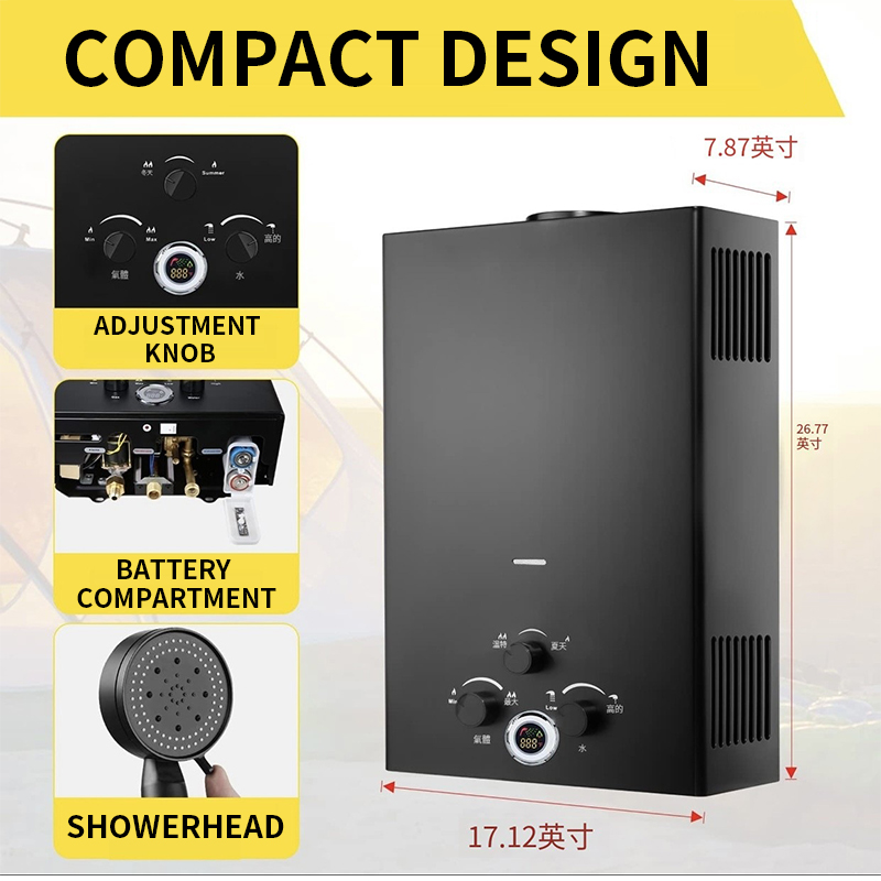 16L/18L/20L Instant-Heat gasbo - Outdoor Camping Water Heater recensie en prijs