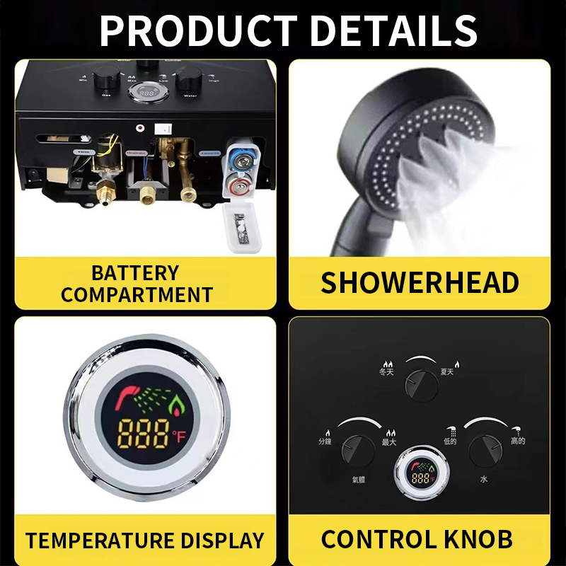 16L/18L/20L Instant-Heat gasbo - Outdoor Camping Water Heater recensie en prijs