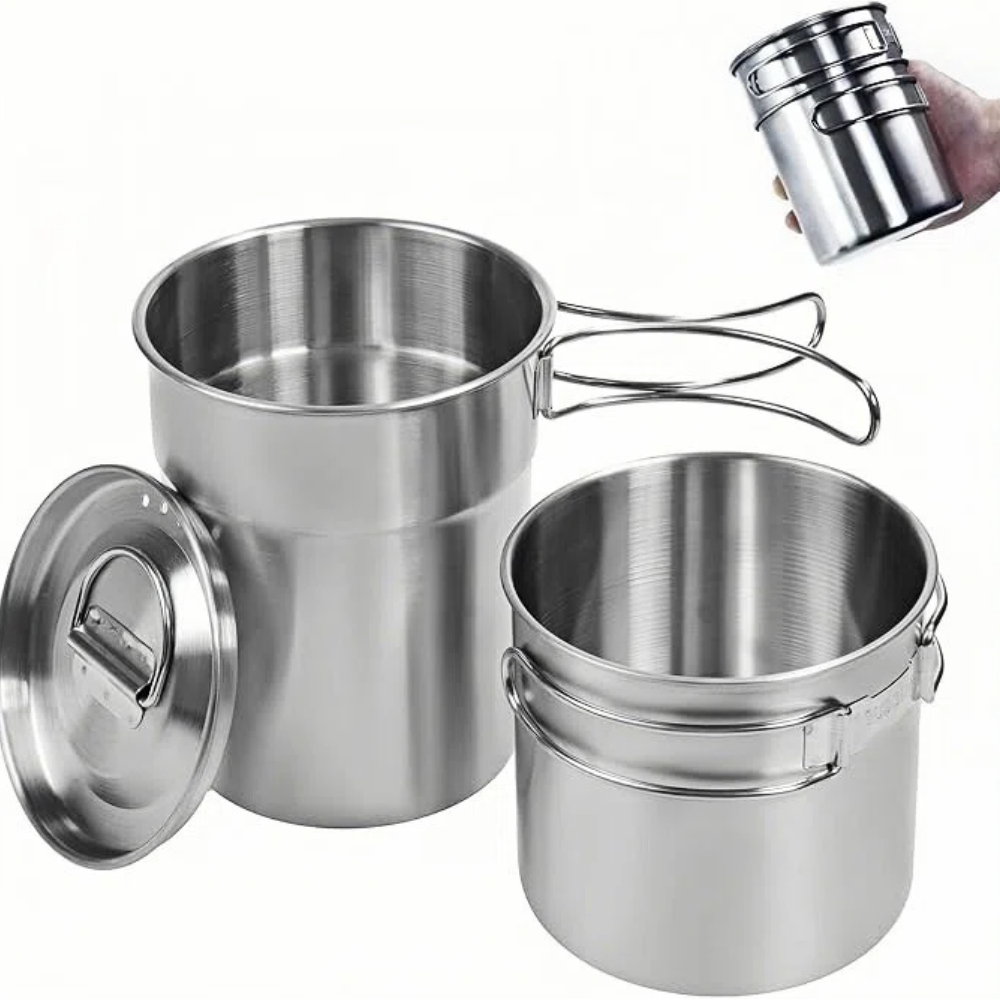 Opvouwbare campingbekers, camp - Camp Cooking Set recensie en prijs
