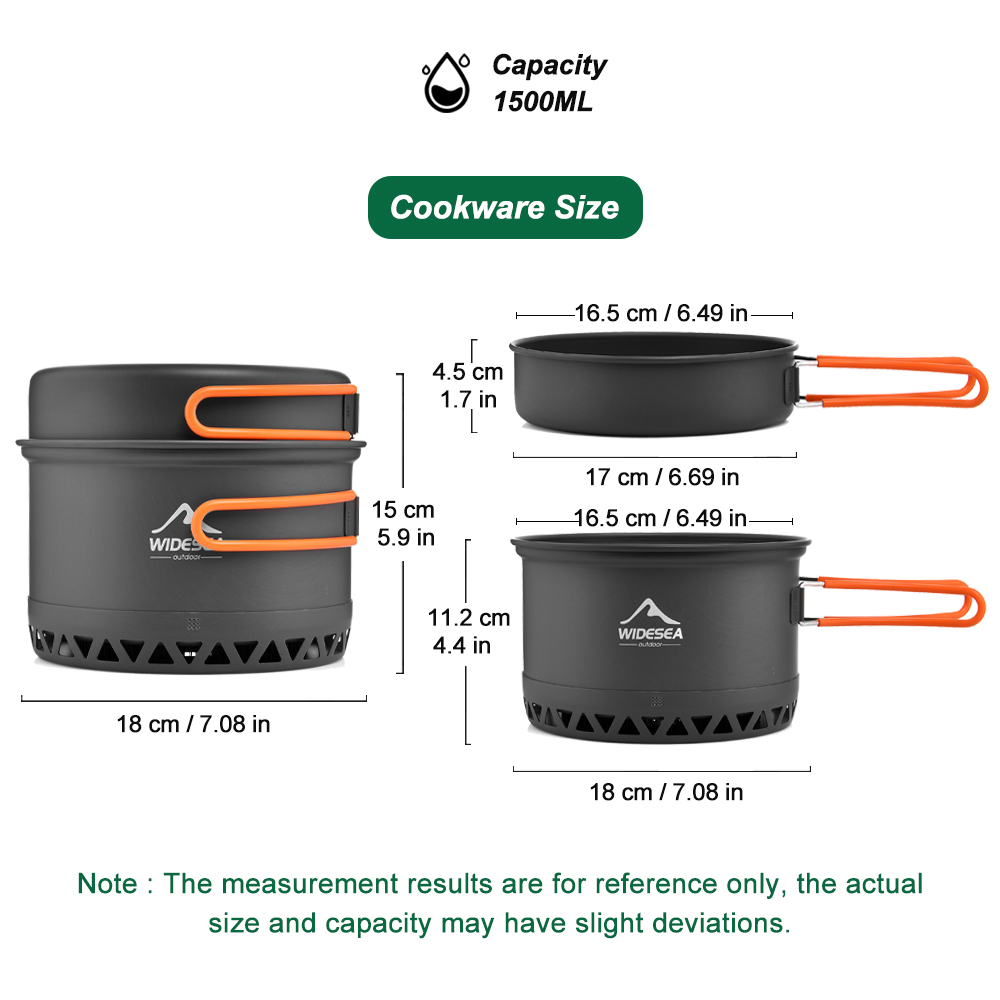 Campingservies Outdoor pannens - Camp Cooking Set recensie en prijs
