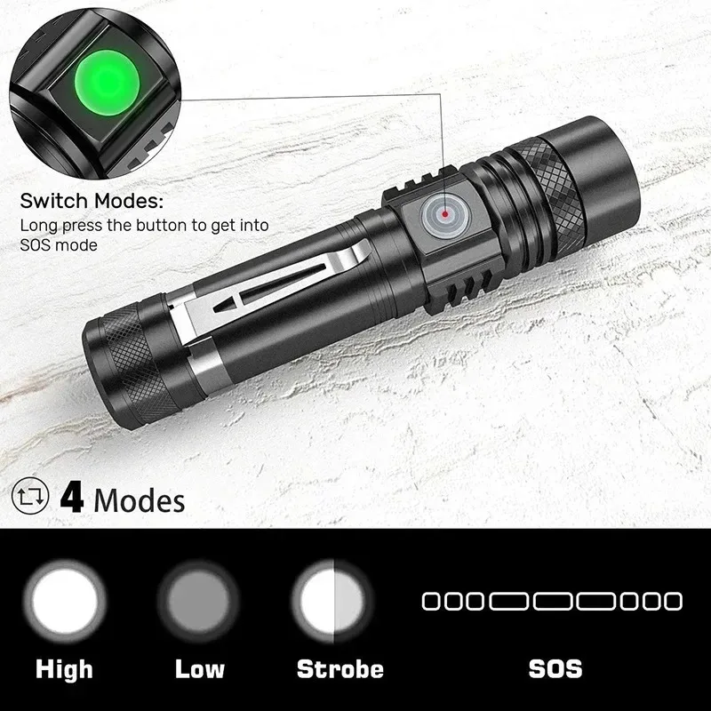 T6 LED oplaadbare zaklamp, 186 - Headlamp recensie en prijs