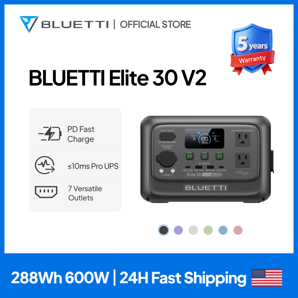 【Renew】BLUETTI Elite 30 V2 dra - Outdoor Camping Kit recensie en prijs