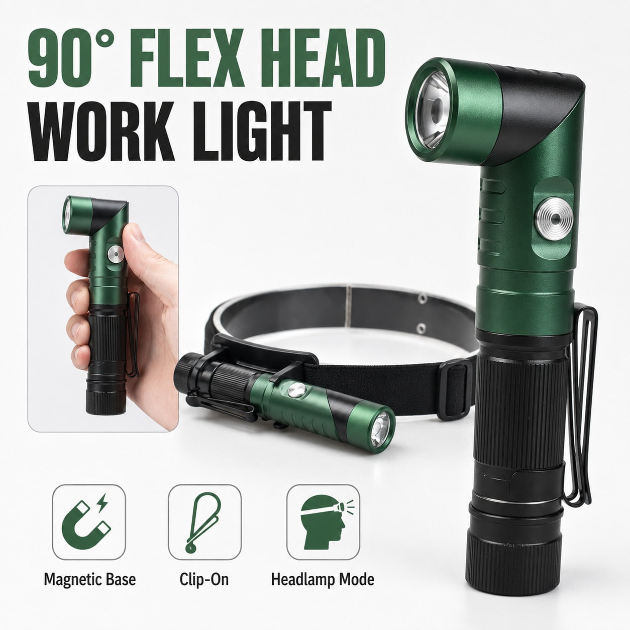 4-in-1 Oplaadbare Zaklamp & Ho - Headlamp recensie en prijs