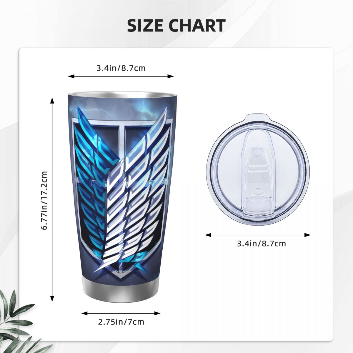 Attack On Titan 20oz roestvrij - Vacuum Insulated Flask recensie en prijs
