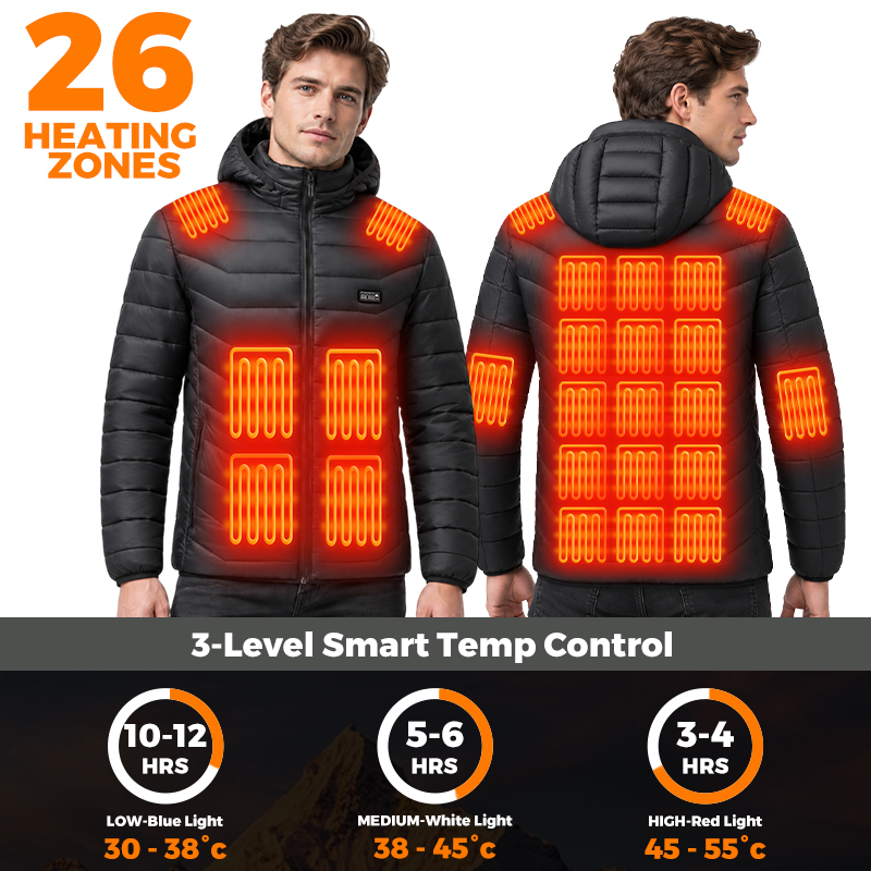 Verwarmde jas met 26 verwarmin - Outdoor Camping In Winter recensie en prijs