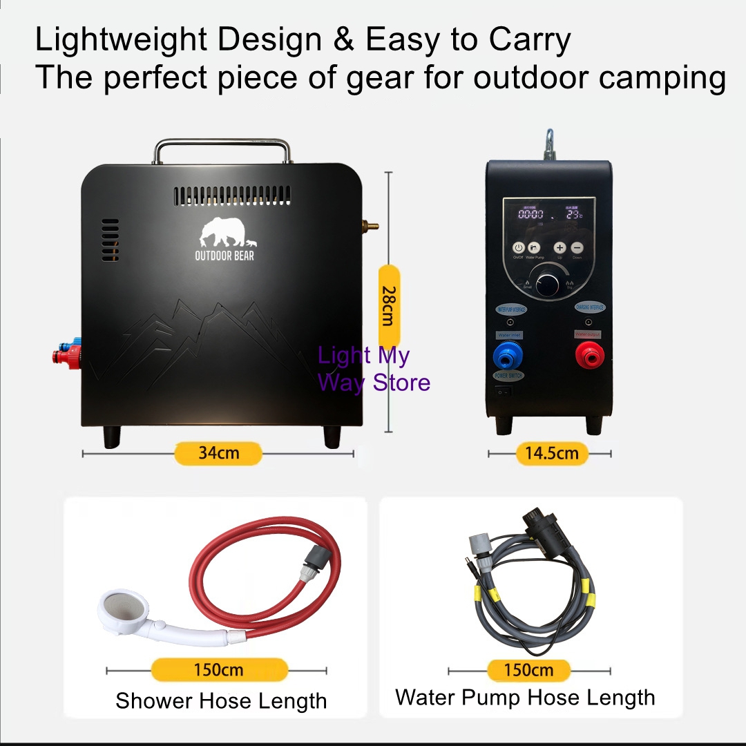 Draagbare gasboiler voor buite - Outdoor Camping Water Heater recensie en prijs