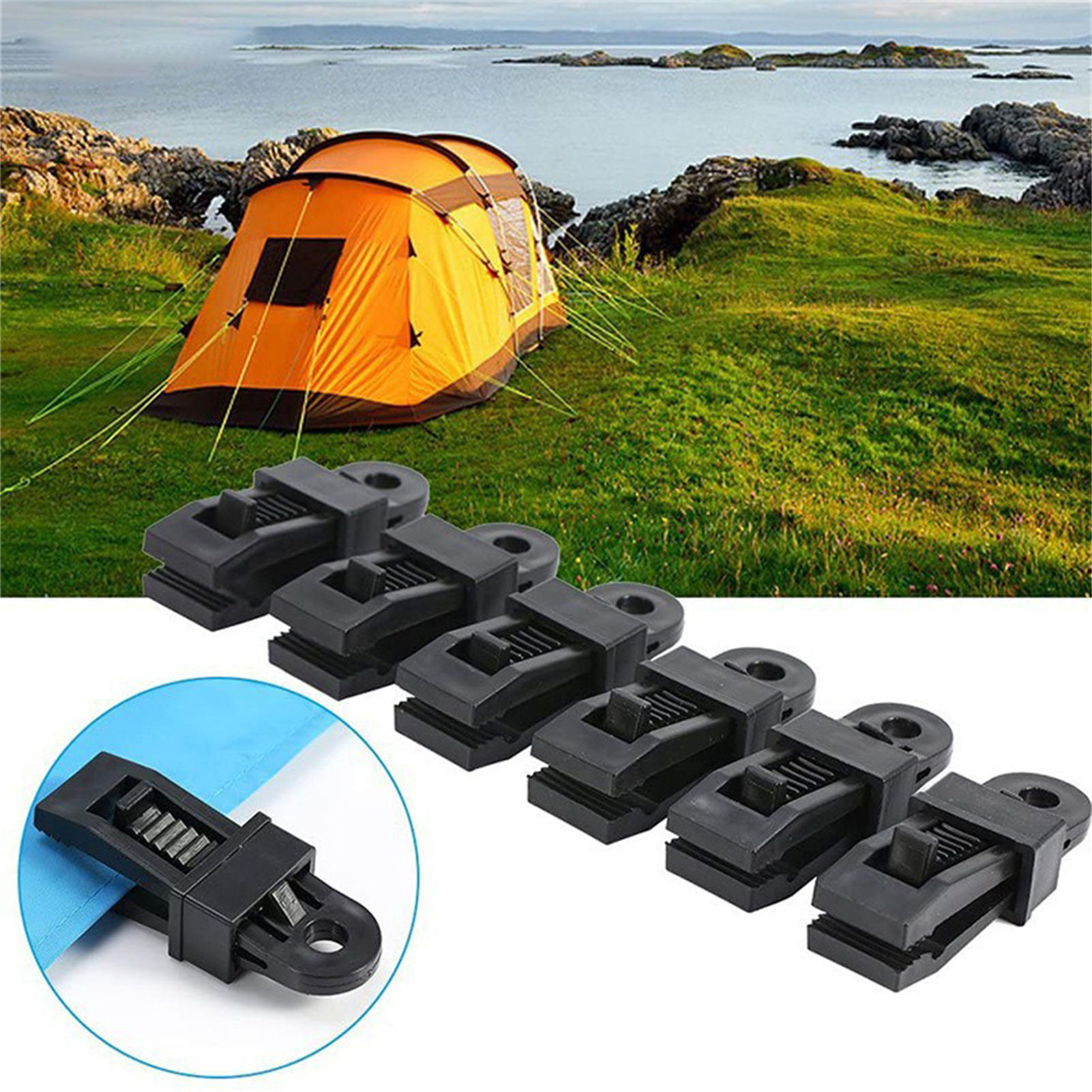 20 Stuks Stevige Tent Clips Vo - Outdoor Camping Tarp recensie en prijs