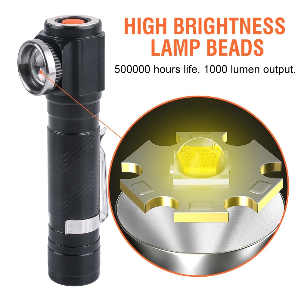Superheldere LED 90 °   Zoomba - Headlamp recensie en prijs